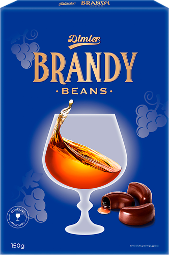 Конфеты DIMLER с алкогольной начинкой бренди, 150г