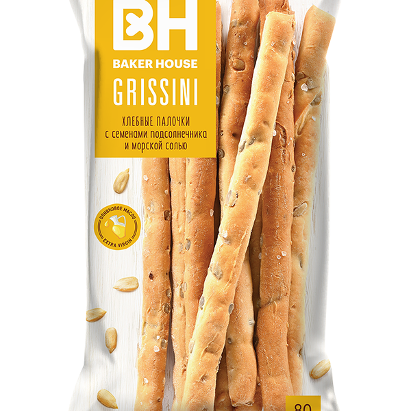 Палочки хлебные Baker House семена подсолнечника-морская соль