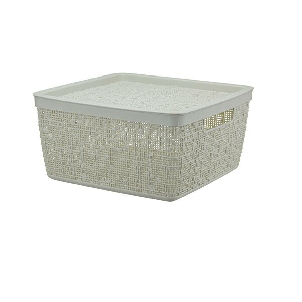 Коробка Idea Бязь с крышкой 28х28х14 cм