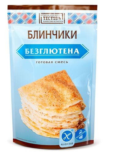 Сухая смесь Блинчики безглютен Тестовъ 250г