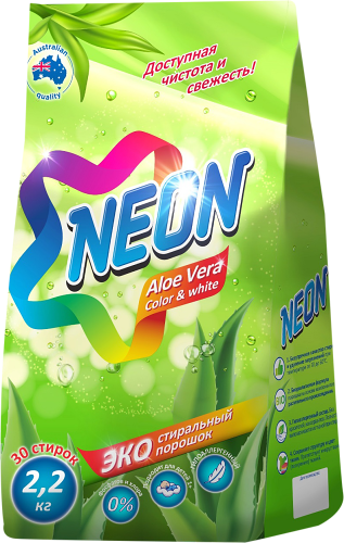 Стиральный порошок Neon Aloe Vera Экологичный 2.2кг