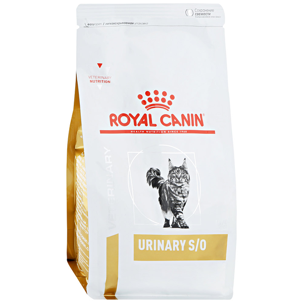 Корм сухой для взрослых кошек ROYAL CANIN Veterinary Urinary S/O при мочекаменной болезни