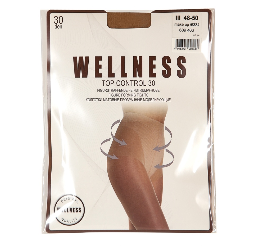 

Колготки Top Control, Wellness, цвет 6334 (бежевый), 30 den, размер 3, Германия