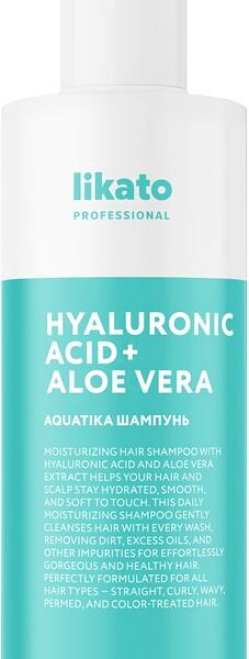 Софт-Шампунь для волос Likato Aquatika с соком алоэ вера и гиалуроновой кислотой