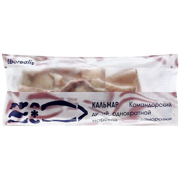 Кальмар командорский тушка BOREALIS, 650 г