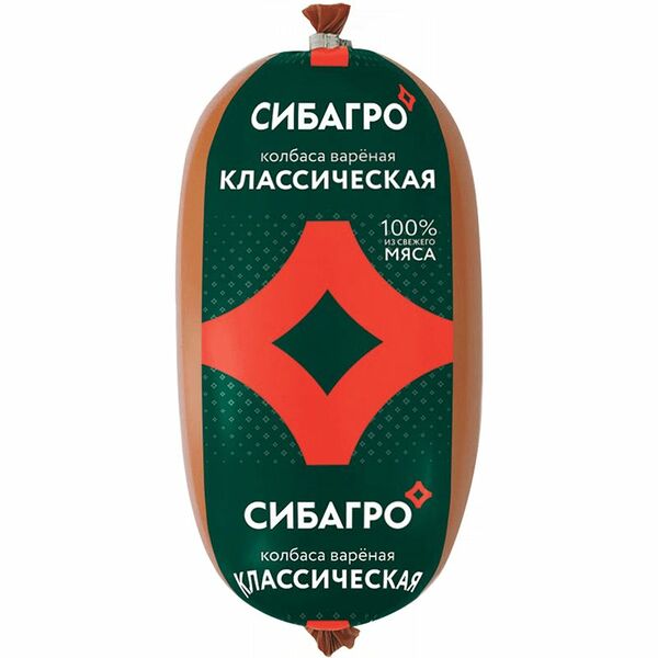 Колбаса Сибагро Классическая вареная 350г