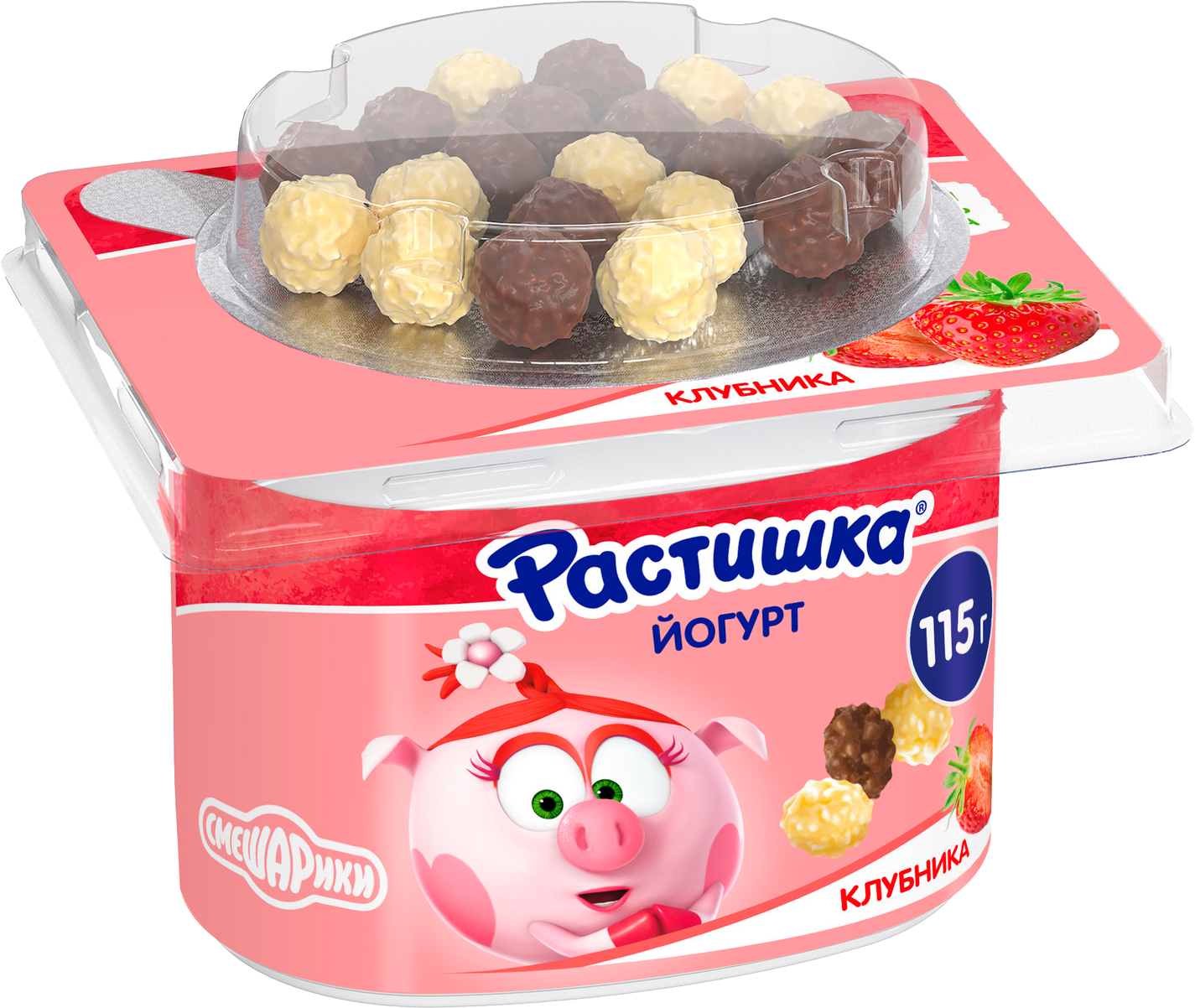

Йогурт Растишка Клубника со злаковым драже в шоколаде 3%