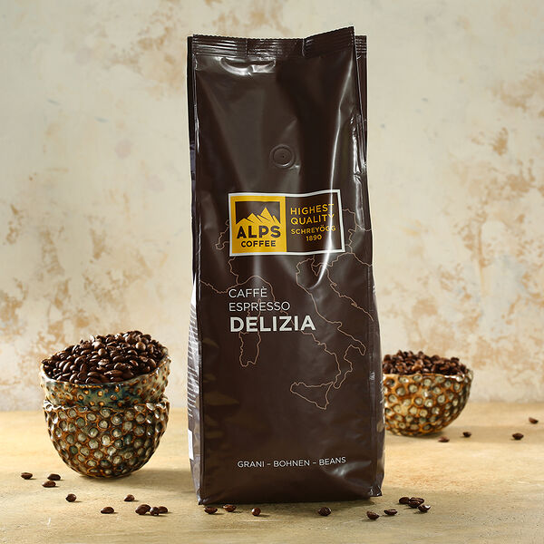 Кофе в зернах Alps Coffee Делиция Италия