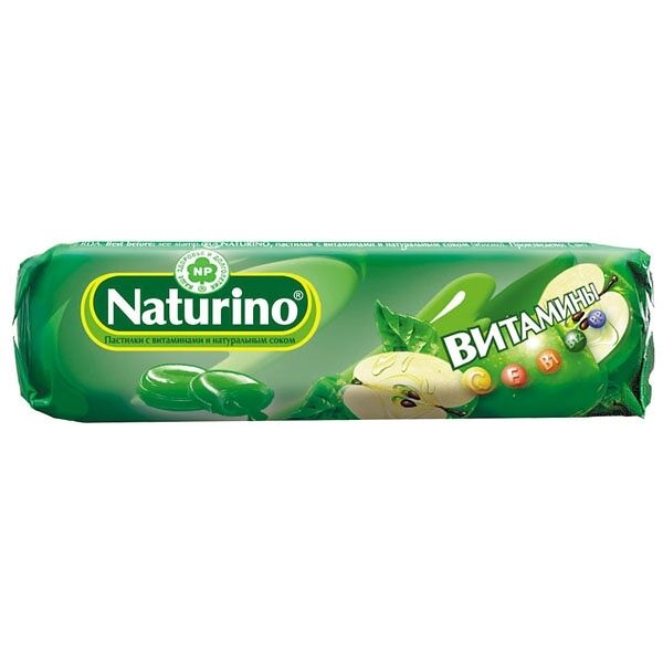 Натурино пастилки с вит/сок (яблоко 36,4г)