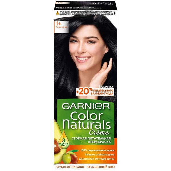 Крем-краска для волос Garnier Color Naturals Ультра черный
