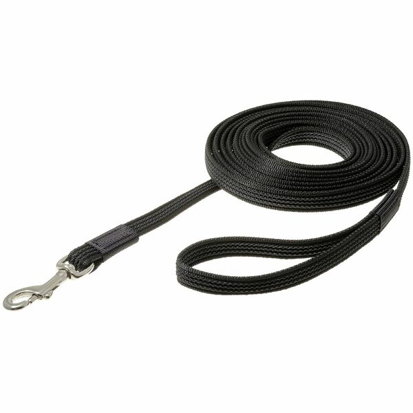 Поводок для собак V.I.PET с карабином профессиональный с латексом 20мм 5м