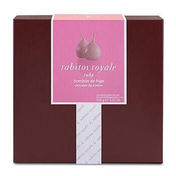 Инжир Rabitos Royale в розовом шоколаде с трюфельной начинкой со вкусом игристого вина