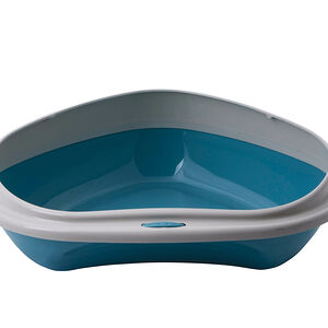 Туалет для кошек угловой с высоким бортиком «Shuttle Corner» 49х40х17,5 см