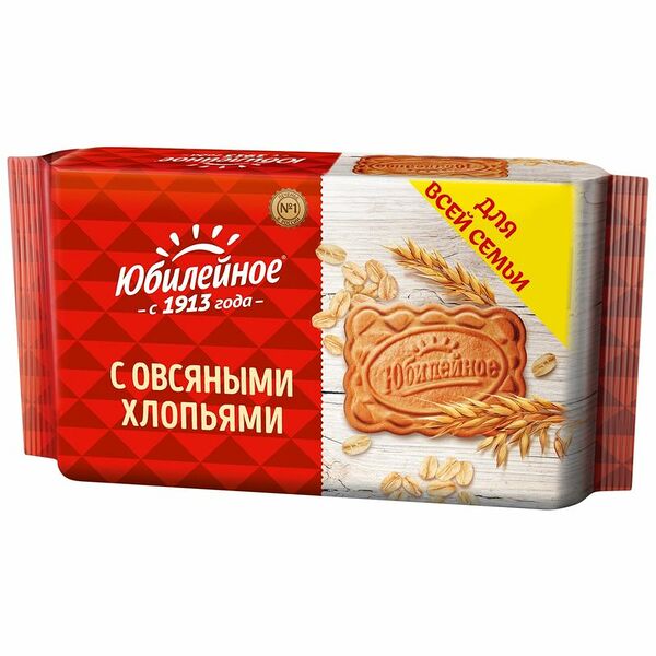 Печенье Юбилейное с овсяными хлопьями 313 г