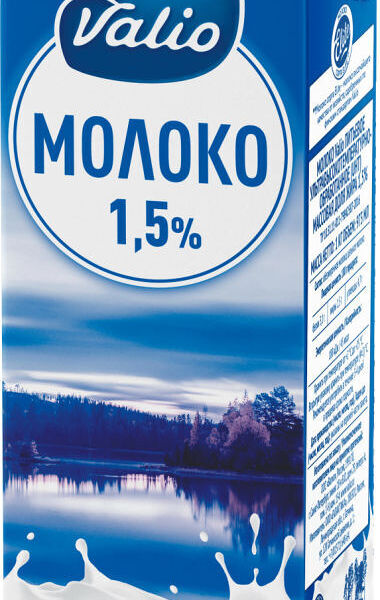 Молоко ультрапастеризованное Valio 1,5%