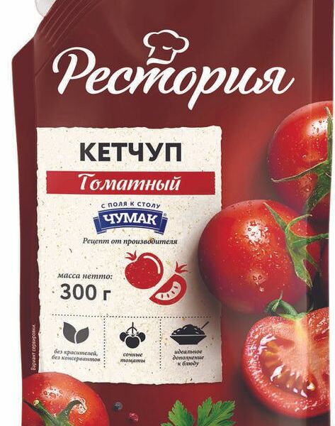 Кетчуп Рестория Томатный 300г
