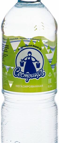 Вода Сестрица-Природная артезианская питьевая высшей категории негазированная, 500мл
