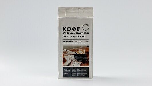 Кофе натуральный жареный молотый 
