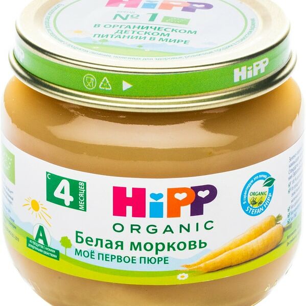 Пюре HiPP Белая морковь 80г