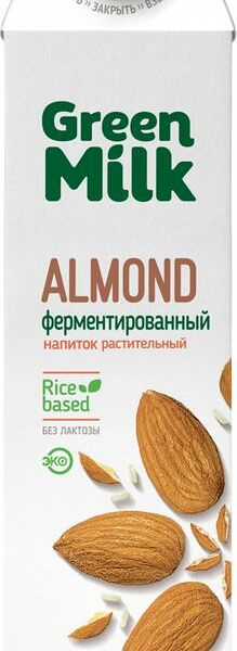 Напиток на рисовой основе Green Milk Миндаль 1 л