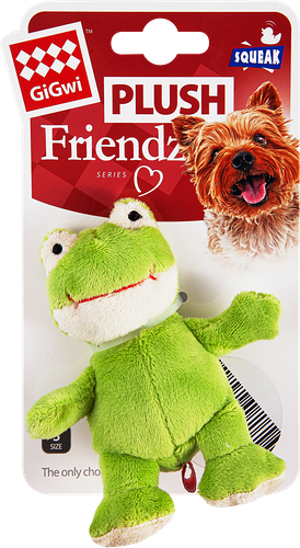 Игрушка для собак GiGwi Лягушка с пищалкой
