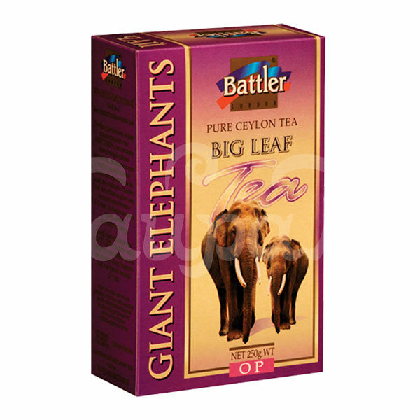 Чай Battler 250гр Два Великана ОР Черный Крупнолистовой