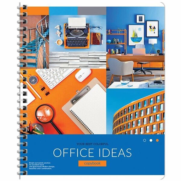 Тетрадь ArtSpace Colorful Ideas А5 в клетку на гребне, в ассортименте