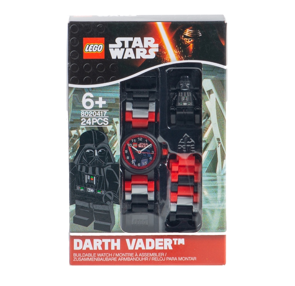 

Часы наручные аналоговые Lego Star Wars с мини-фигурой Darth Vader