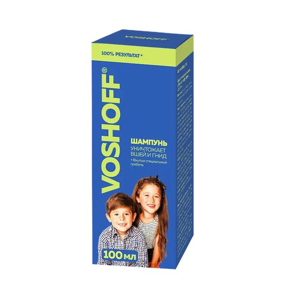Voshoff Шампунь педикулицидный с гребнем 100 мл 