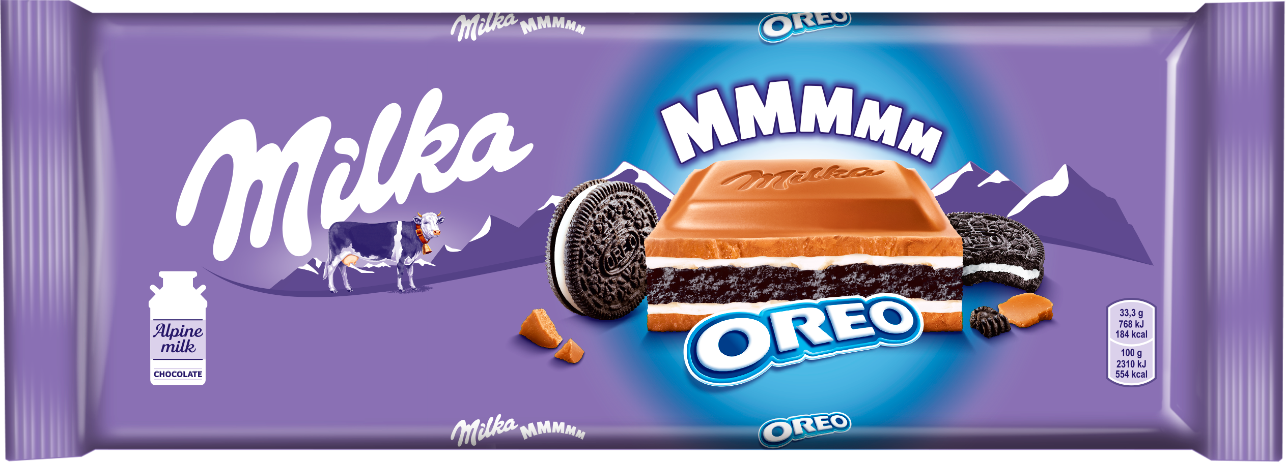 

Шоколад Milka Oreo Молочный с начинкой