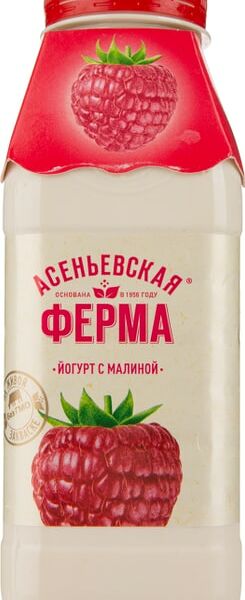 Йогурт питьевой Асеньевская Ферма Малиновый 1.5% 330г