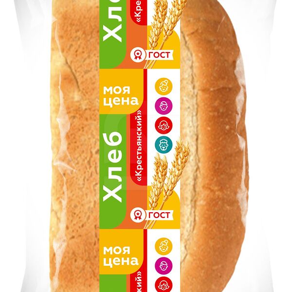 Хлеб Хлебокомбинат №1 Крестьянский пшеничный 