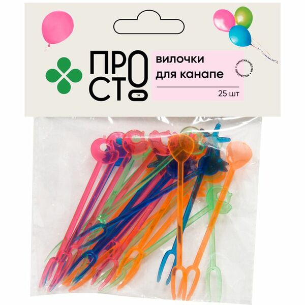 Вилочки для канапе Пр!ст, 25шт