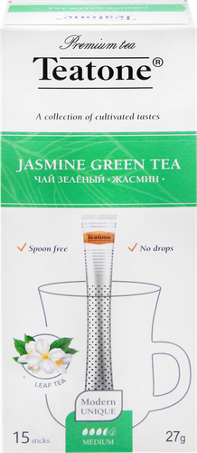 

Чай зеленый Teatone Jasmine в стиках 15 шт. 27 г