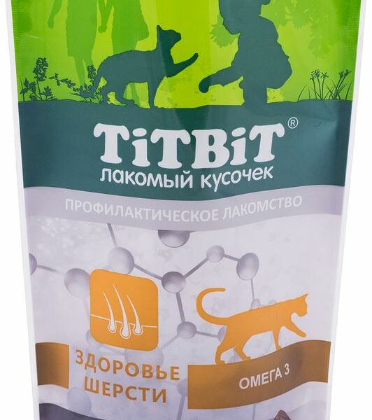 Лакомство для кошек TitBit Подушечки с лососем
