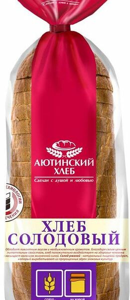 Хлеб Аютинский хлеб Солодовый в нарезке