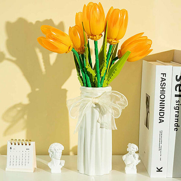 Конструктор JAKI JK29311 Конструктор Букет жёлтых тюльпанов