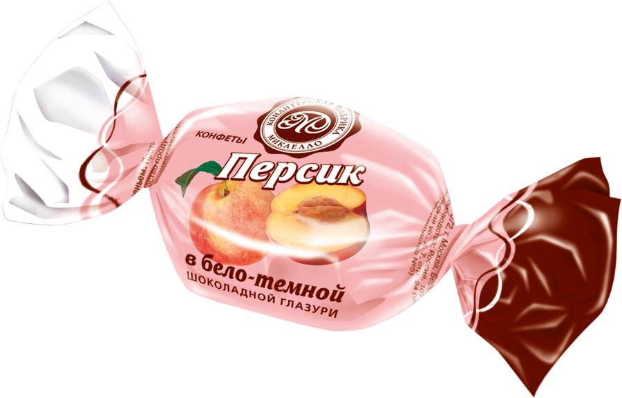 

Конфеты Микаелло Персик в бело-темной шоколадной глазури, вес