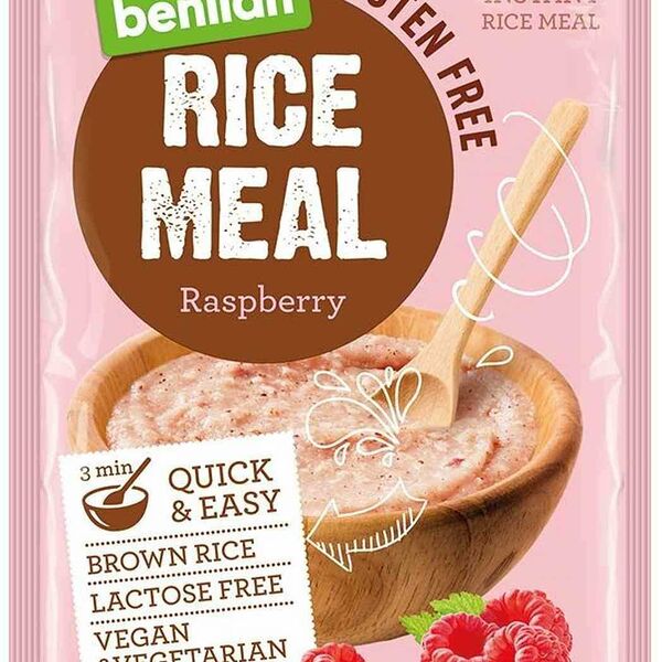 Каша быстрого приготовления рисовая с малиной без глютена ТМ Benlian (Бенлиан)