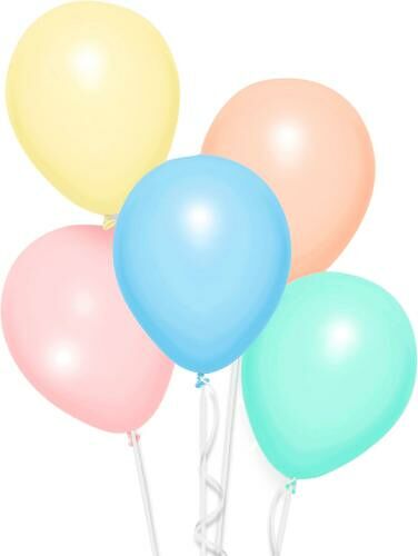Набор шаров Пакетико Пастель Girls 5шт