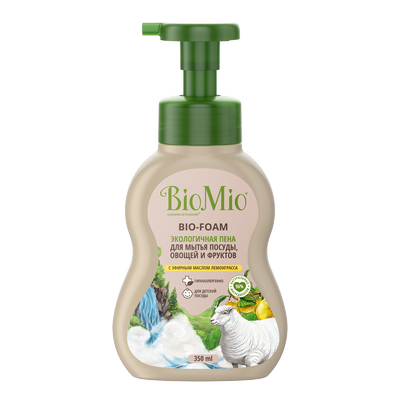 Пена для мытья посуды Лемонграсс, BIO MIO
