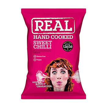Чипсы картофельные Real Handcooked со вкусом сладкого чили
