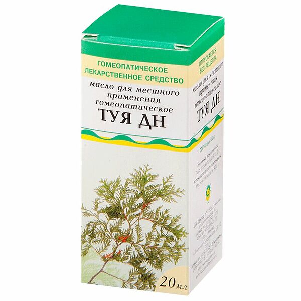 Туя ДН масло для местного применения гомеопатическое 20 мл