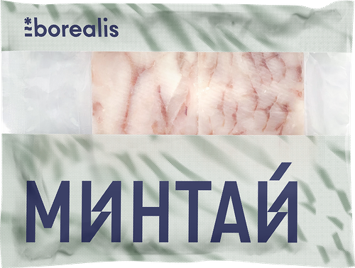 Минтай Тихоокеанский замороженный BOREALIS филе без кожи
