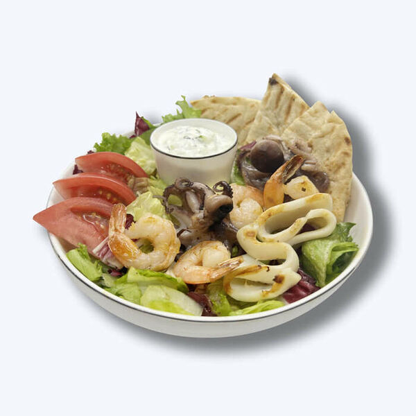 Грик Боул с морепродуктами