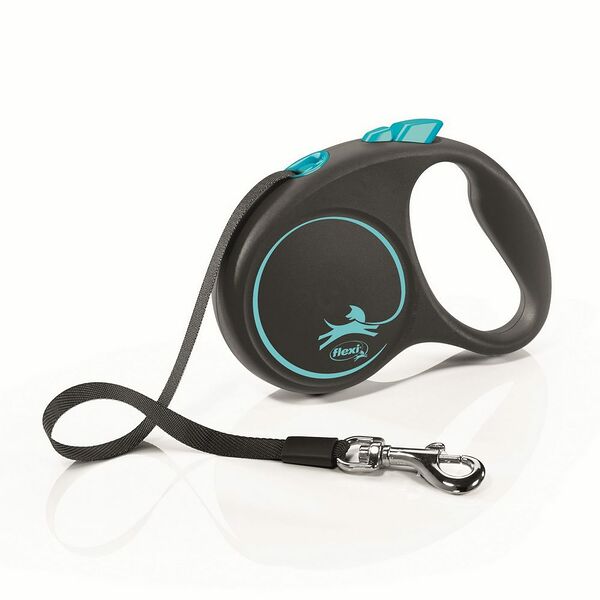 Рулетка FLEXI Black Design S РЕМЕНЬ 5м, 15кг