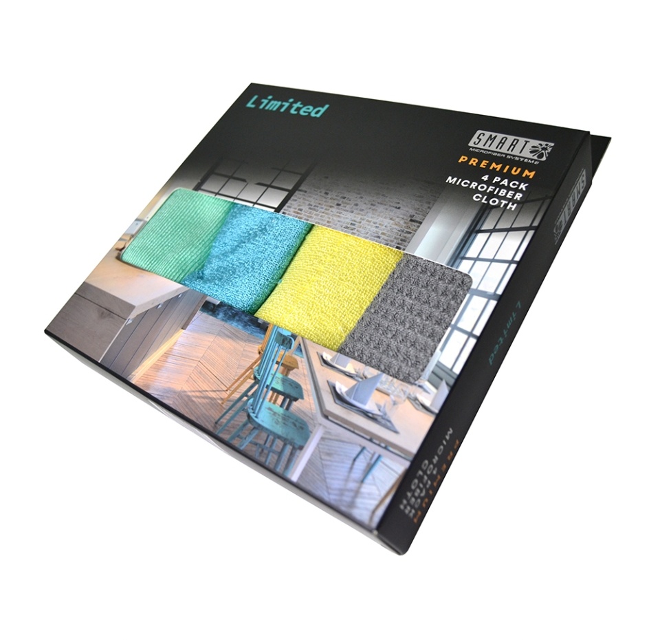 

Салфетки Limited для уборки серии Premium, Smart Microfiber System, 4 шт., Швеция