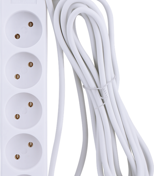 Удлинитель сетевой HOME CLUB S 5x5 -20 без заземления без выключателя 10A