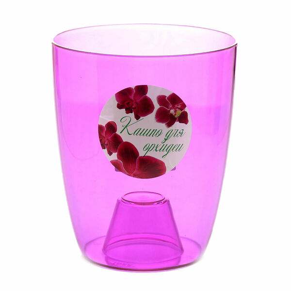 Кашпо Орхидея фиолетовое ТМ Idea (Идея)