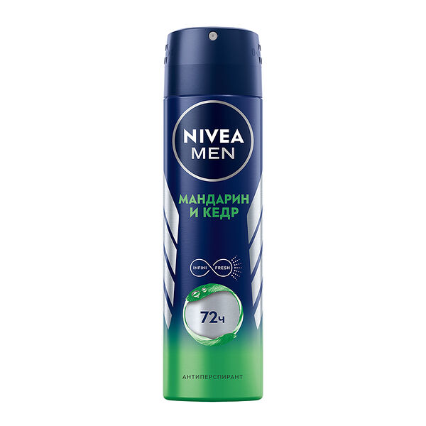 Дезодорант-антиперспирант спрей Nivea Men Мандарин и кедр 